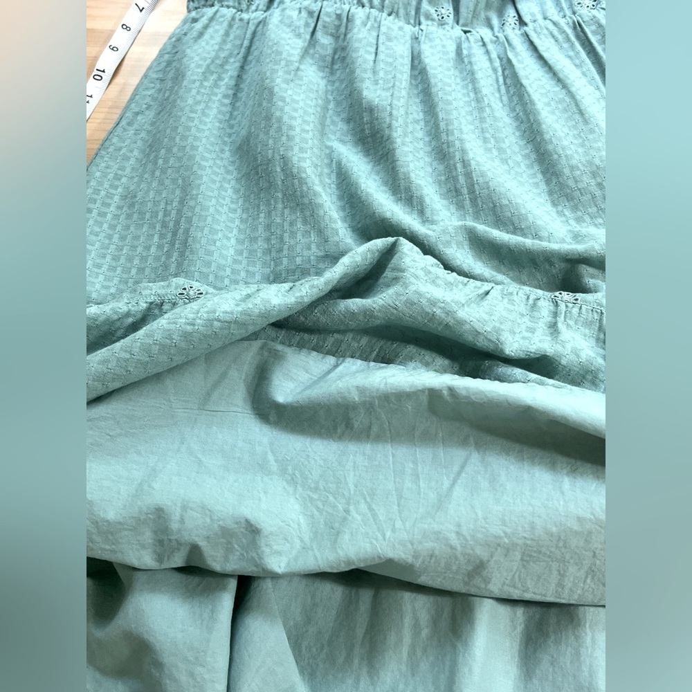 CAT & JACK/SUMMERTIME /Size XXL Girl / S-M Women- TEAL EYELET TIERES DRESS - Picture 8 of 14